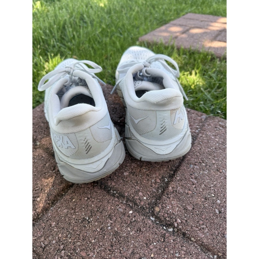 Hoka One One Arahi 5 Running Shoes Sneakers Women's Size 8 White Gray Athletic - Picture 4 of 16